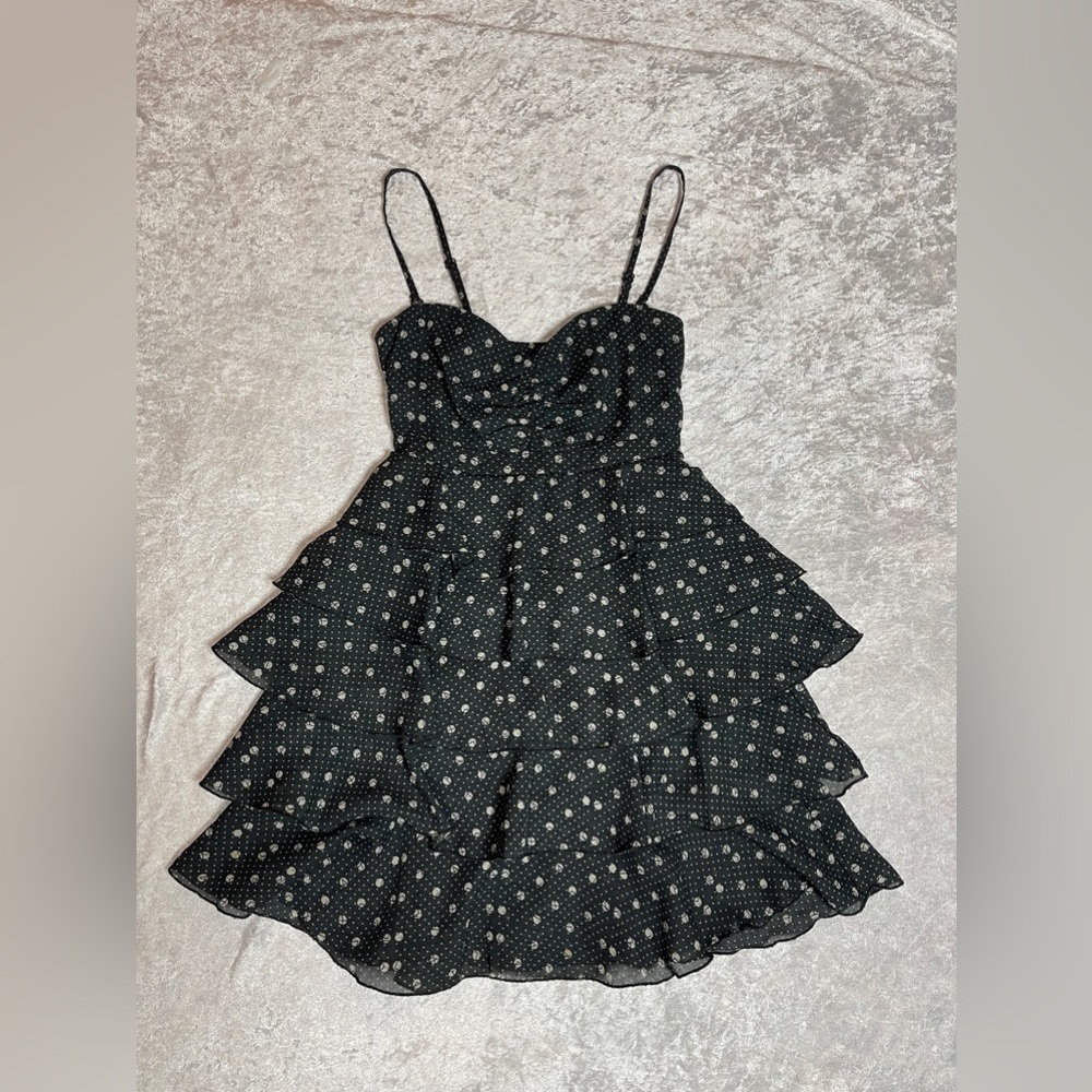 Y2K 2000s volcom tierd ruffle dress skirt